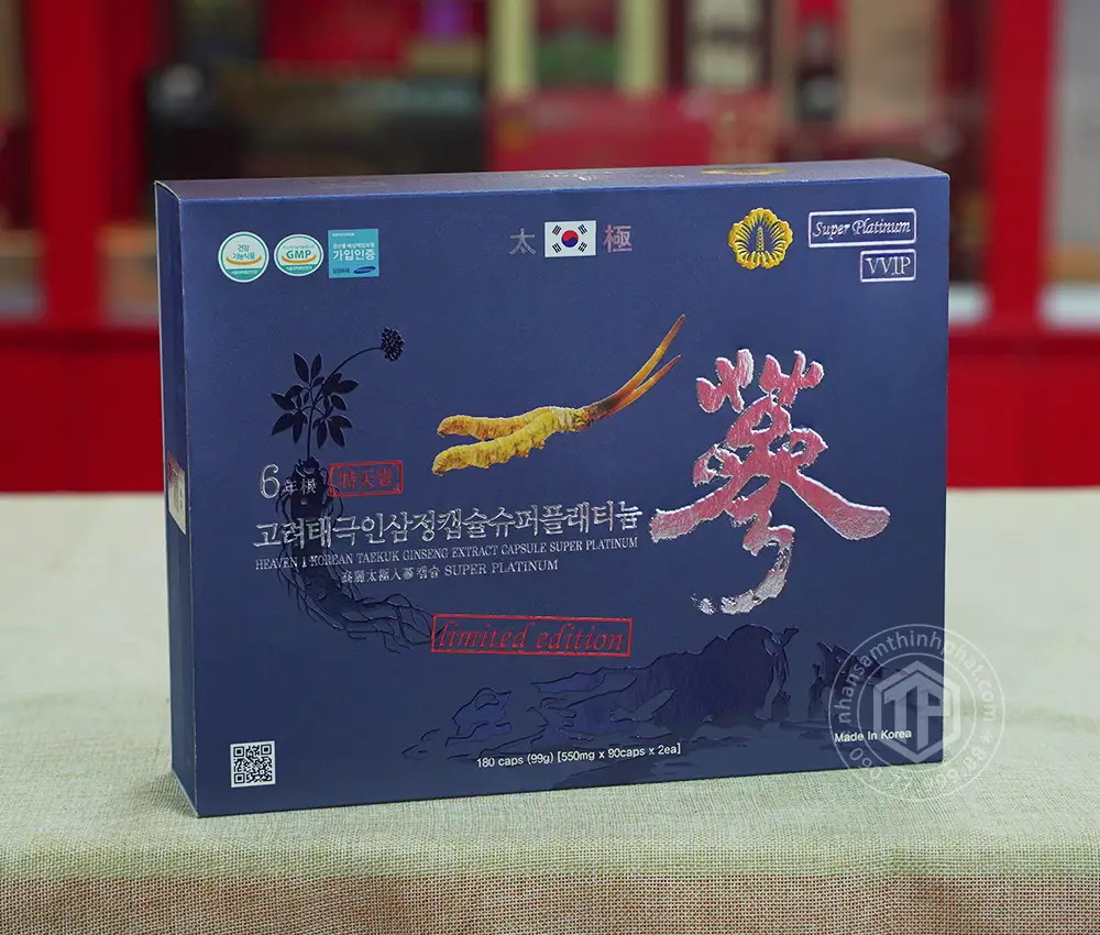 Viên thiên sâm đông trùng hạ thảo cao cấp hộp 180 viên Viên thiên sâm đông trùng hạ thảo cao cấp hộp 180 viên