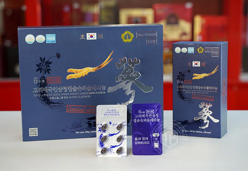 Viên thiên sâm đông trùng hạ thảo cao cấp hộp 180 viên Viên thiên sâm đông trùng hạ thảo cao cấp hộp 180 viên