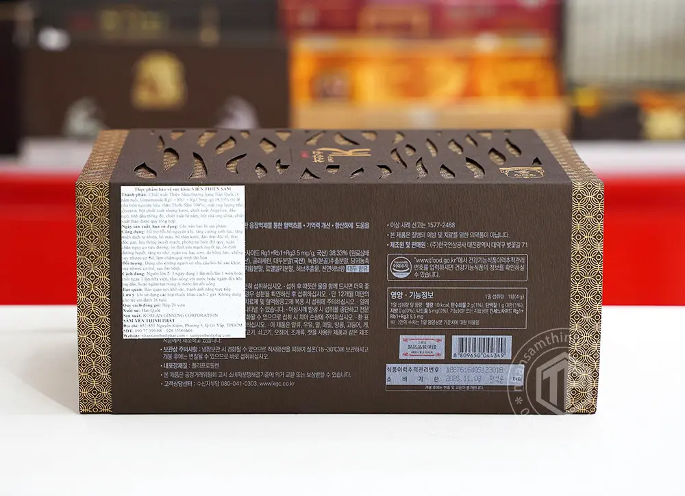 Viên thiên sâm linh đan chính phủ KGC Hàn Quốc thượng hạng hộp 20 viên