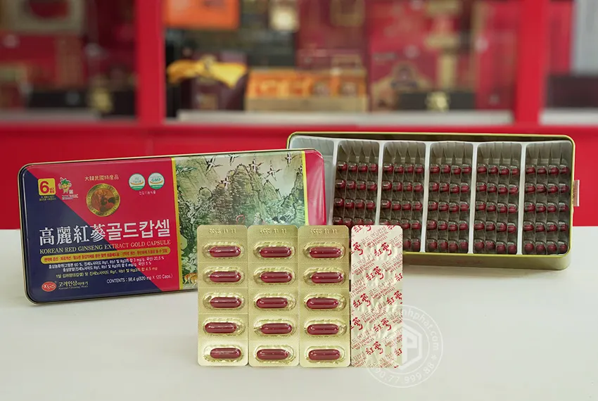 Viên hồng sâm nhung hươu linh chi KGS hộp 120 viên Viên hồng sâm nhung hươu linh chi KGS hộp 120 viên