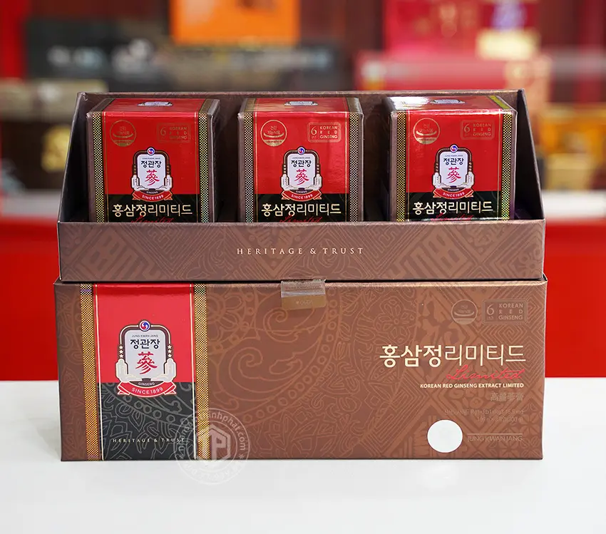 Cao địa sâm Chính phủ tinh chất cao hồng sâm Jung Kwan Jang KGC thượng hạng hộp quà tặng 3 lọ x 100g