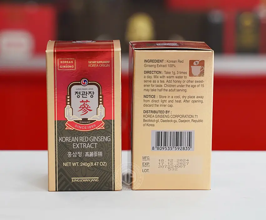Cao hồng sâm Chính phủ Hàn Quốc cao cấp KGC Jung Kwan Jang 240g