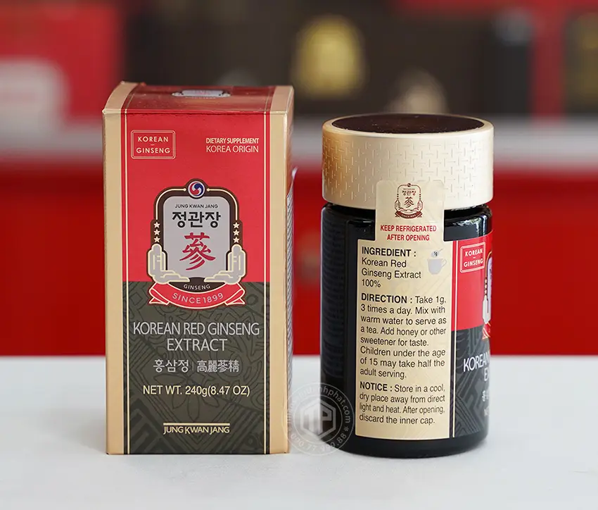 Cao hồng sâm Chính phủ Hàn Quốc cao cấp KGC Jung Kwan Jang 240g