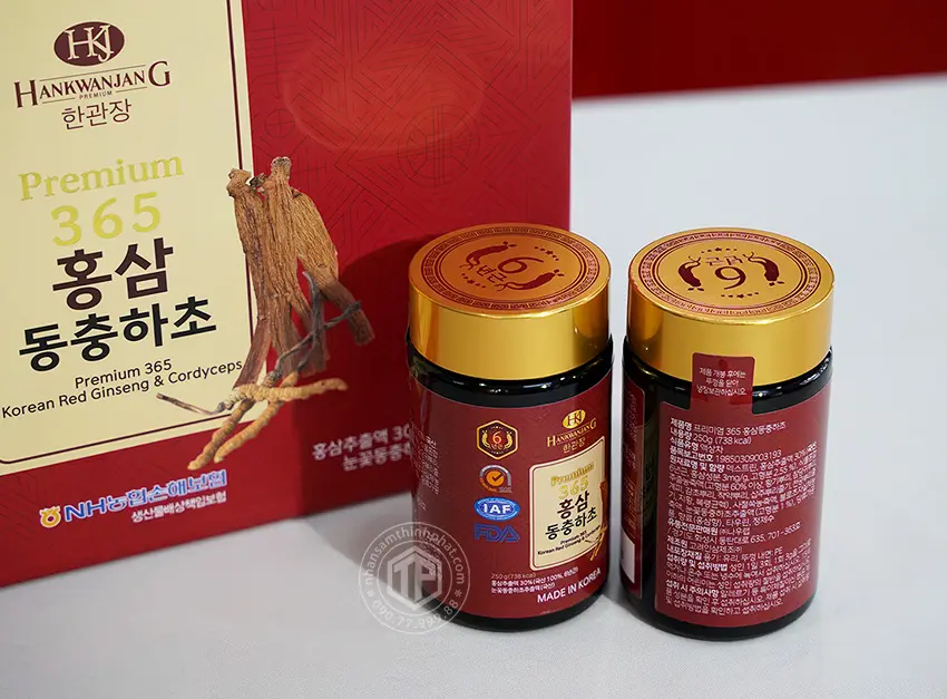 Cao hồng sâm đông trùng hạ thảo Hàn Quốc hộp 2 lọ x 250g Cao hồng sâm đông trùng hạ thảo Hàn Quốc hộp 2 lọ x 250g