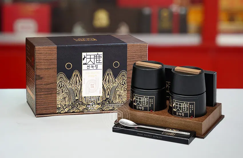 Cao hồng sâm nhung hươu KGC 2 lọ 180g sâm Chính phủ Hàn Quốc Jung Kwan Jang Cao hồng sâm nhung hươu KGC 2 lọ 180g sâm Chính phủ Hàn Quốc Jung Kwan Jang