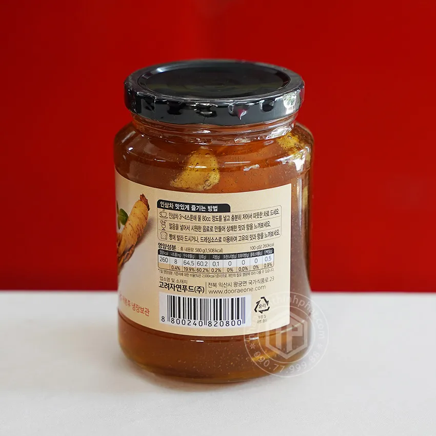 Hủ sâm tươi ngâm mật ong Hủ sâm tươi ngâm mật ong