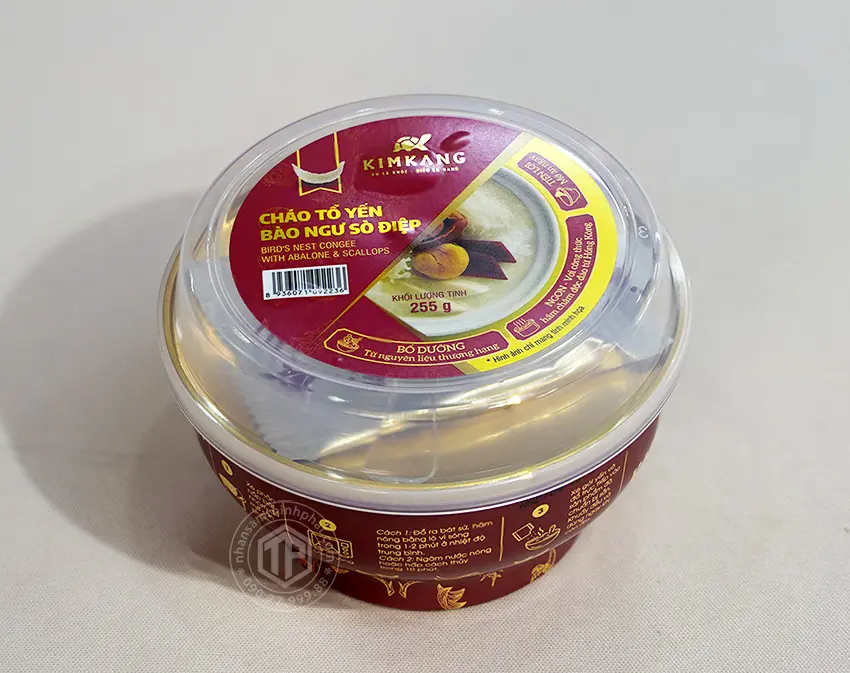 Cháo tổ yến bào ngư sò điệp hộp 6 chén x 255g Cháo tổ yến bào ngư sò điệp hộp 6 chén x 255g