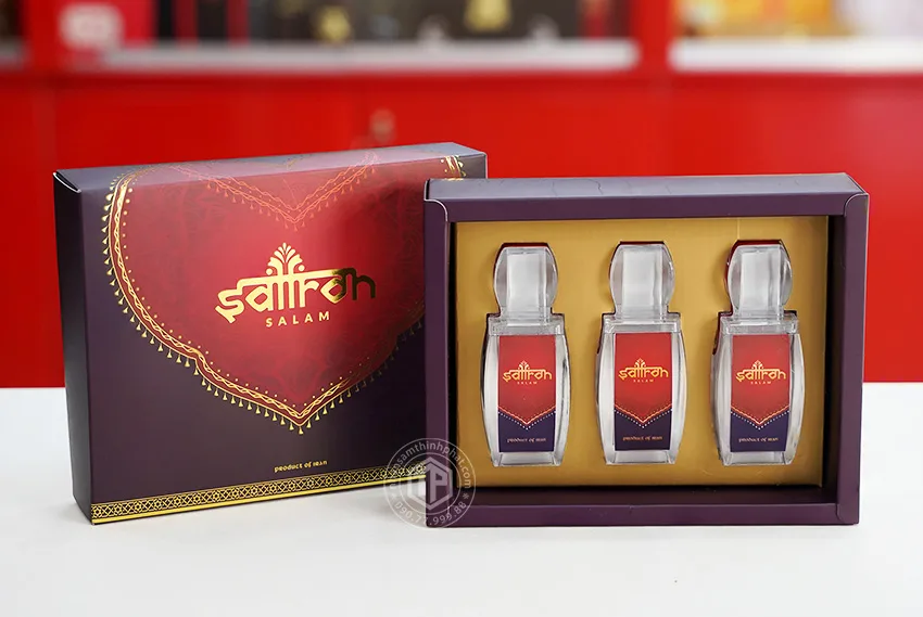 Nhụy hoa nghệ tây saffron nhập khẩu Iran hộp quà tặng 3 lọ x 1g Nhụy hoa nghệ tây saffron nhập khẩu Iran hộp quà tặng 3 lọ x 1g