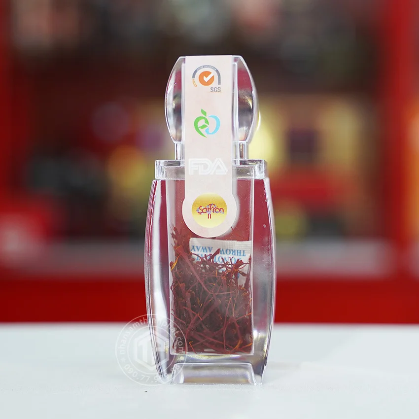Nhụy hoa nghệ tây saffron nhập khẩu Iran loại B lọ 1g Nhụy hoa nghệ tây saffron nhập khẩu Iran loại B lọ 1g