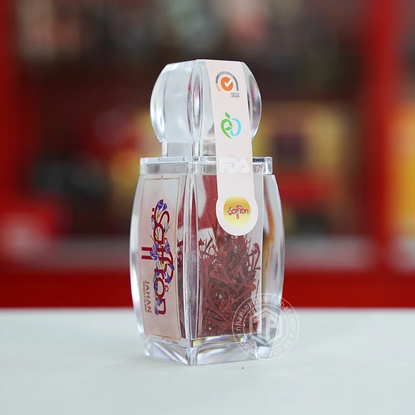 Nhụy hoa nghệ tây saffron nhập khẩu Iran loại B lọ 1g Nhụy hoa nghệ tây saffron nhập khẩu Iran loại B lọ 1g