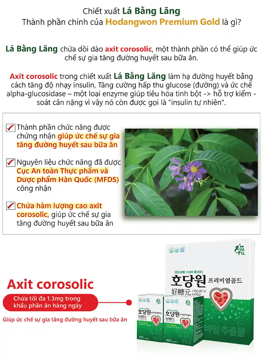 Nước ổn định đường huyết