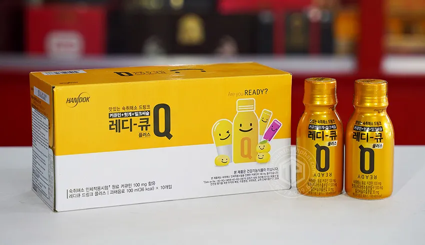 Nước uống giải rượu Hàn Quốc hộp 10 chai x 100ml