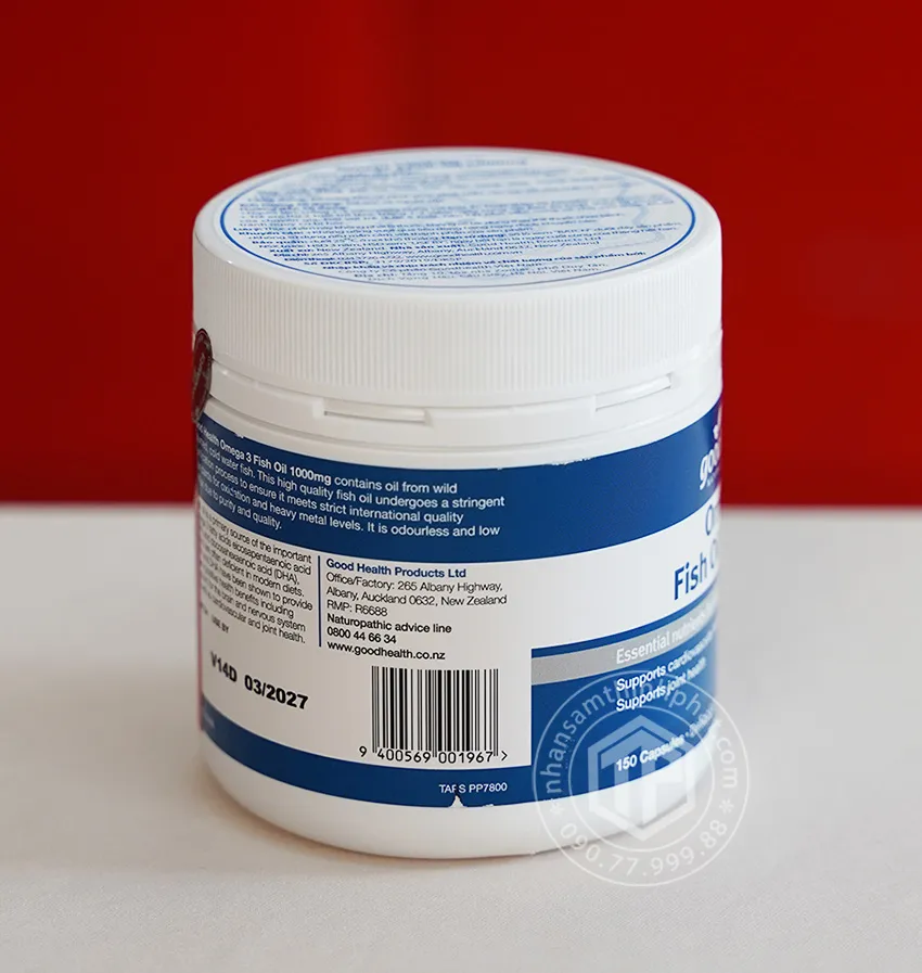 Viên uống Omega 3 Fish Oil 1000mg 150 viên Good Health