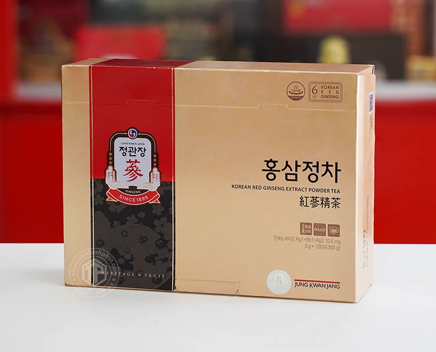 Trà hồng sâm KGC hộp 100 gói sâm Chính phủ Hàn Quốc Jung Kwan Jang