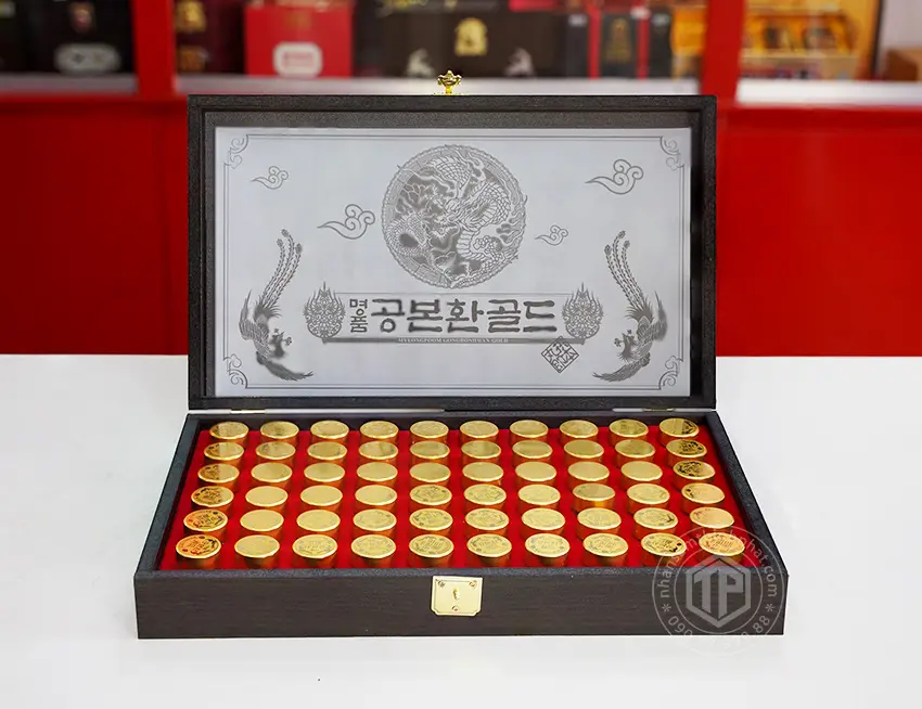 Viên Đông Trùng Hạ Thảo Hàn Quốc hộp gỗ 60 viên