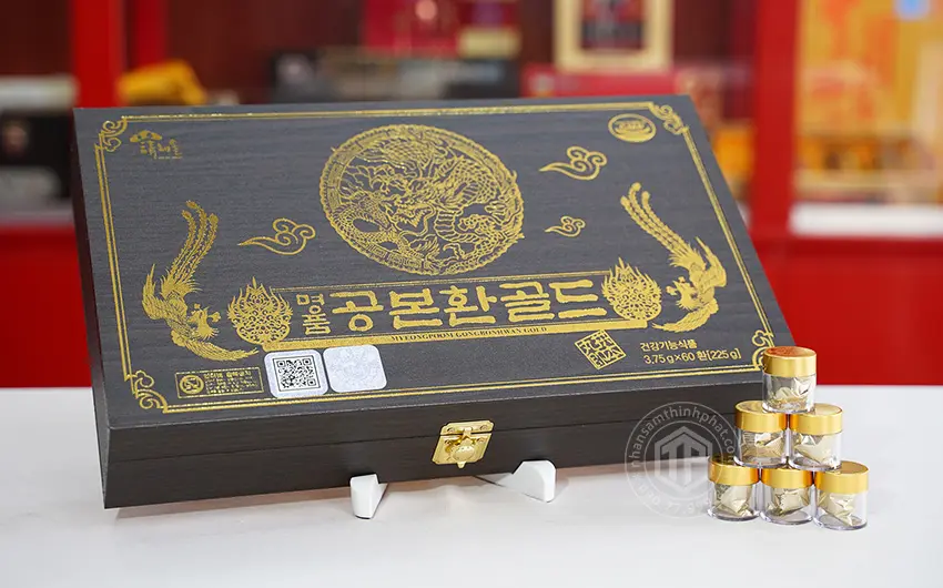 Viên Đông Trùng Hạ Thảo Hàn Quốc hộp gỗ 60 viên